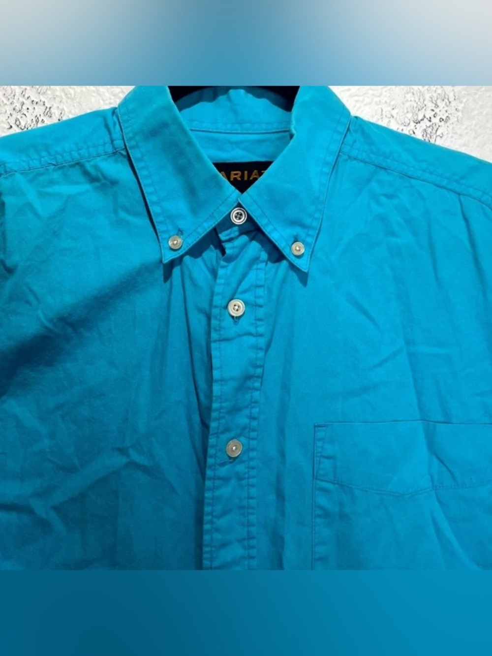Ariat Men's Teal Button-Down Shirt
